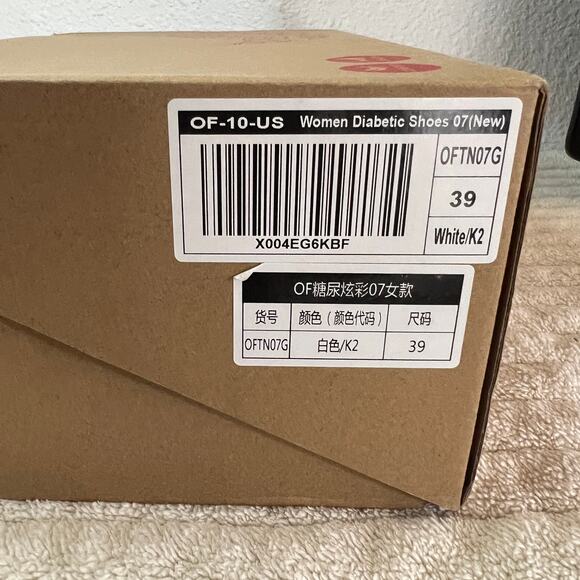 OrthoComfoot Orthopedic Diabetic Walking Shoes White Women’s 39 - Picture 10 of 14